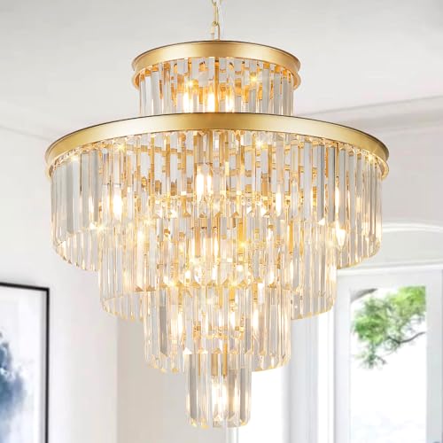 24" Modern Crystal Chandeliers (15 Count)