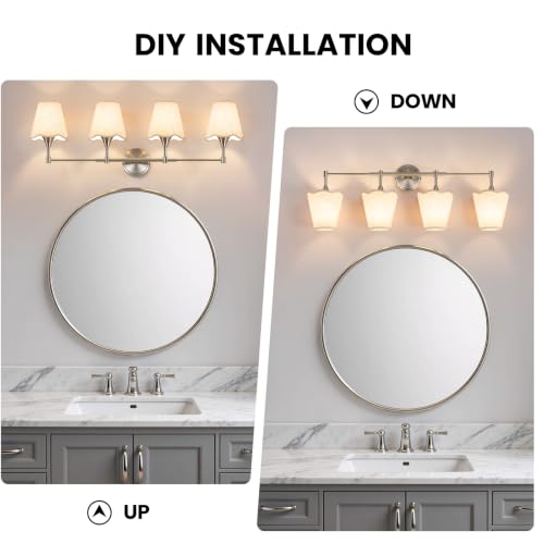 Brushed Nickel Bathroom Vanity Light (Brushed Nickel / 4 LIGHT)