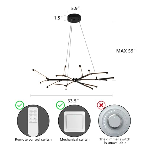 Modern LED Linear Chandelier