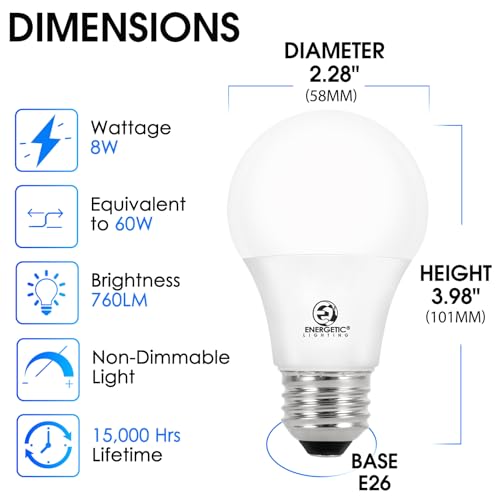 Energetic 24 Pack LED Light Bulbs (24 Count)