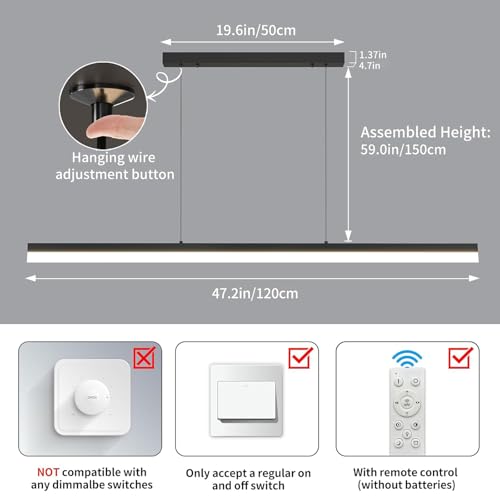 Modern Linear Pendant Light
