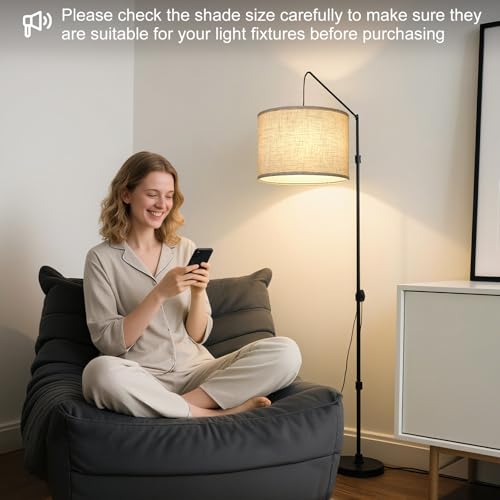Beige Drum Lamp Shade