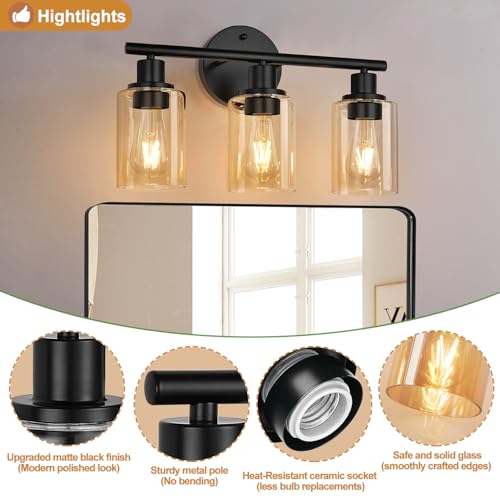 3 Light Bathroom Light Fixtures