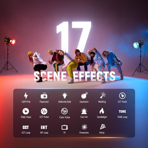 FS300C 300W RGB LED Video Light with App
