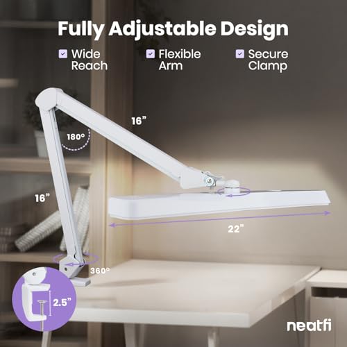 XL 2 500 Lumens 30W LED Task Lamp for Manicure Table