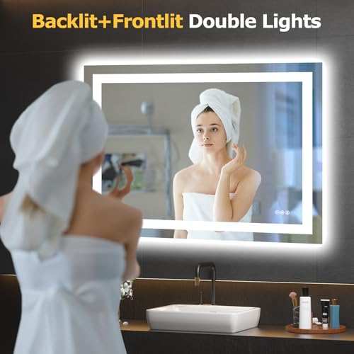 40"X30" LED Bathroom Mirror with Lights