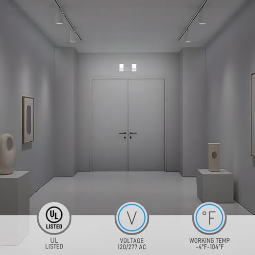 4 Pack LED Emergency Lighting with Battery Backup White (4 Count)