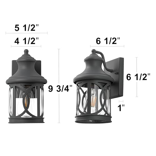 2 Pack Outdoor Wall Lights (2 Count)