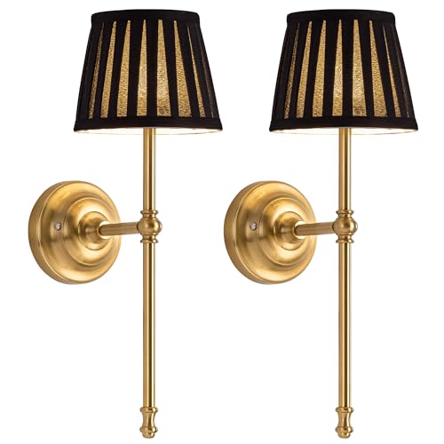 Gold Cordless Wall Sconces Set of 2 (2 Count)