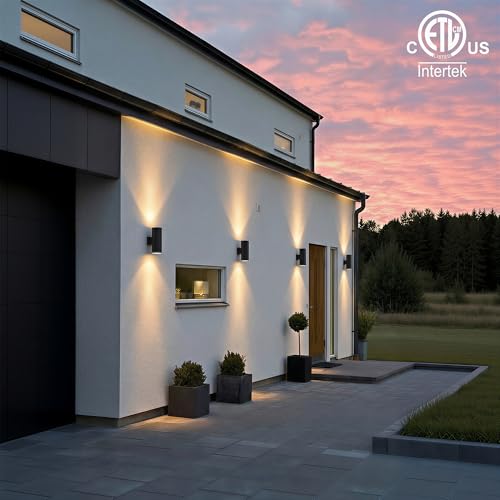 14" Modern Outdoor Porch Light in 2 Lights (4 Count)