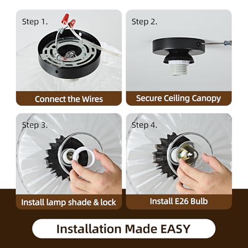 Glass Semi Flush Ceiling Lights
