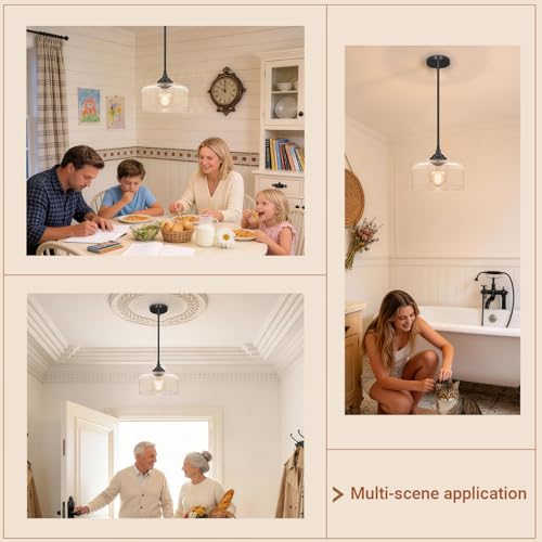 Black Vintage Pendant Lights Kitchen Island