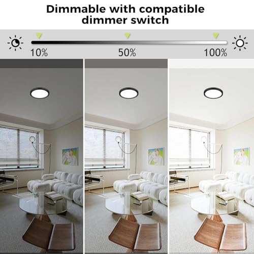 6Pack 7Inch LED Flush Mount Ceiling Light (6 Count)