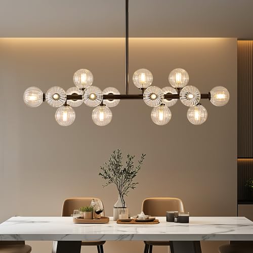 Glass Globe Sputnik Chandelier