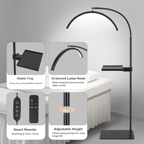 Half Moon Lash Light with Tool Tray for Eyelash Extensions & Estheticians