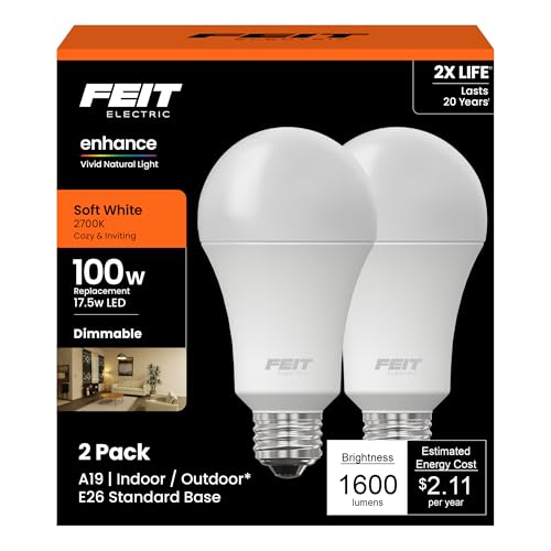 Enhance A19 LED Light Bulb (2 Count)