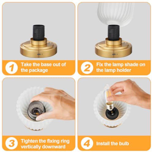 Cordless Table Lamp for Bedroom