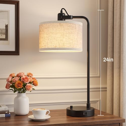 Black Table Lamp Set of 2