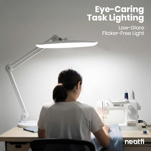 XL 2200 Lumens 20W LED Desk Lamp with Clamp