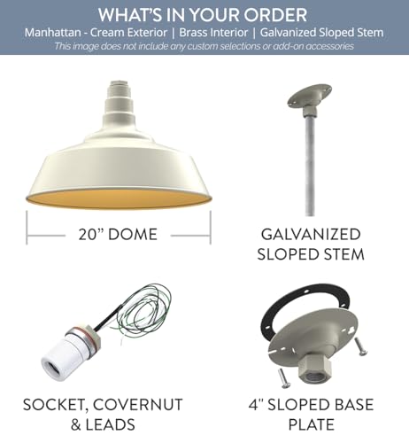 Industrial Pendant Light 20 Inch Extra Large Steel Warehouse