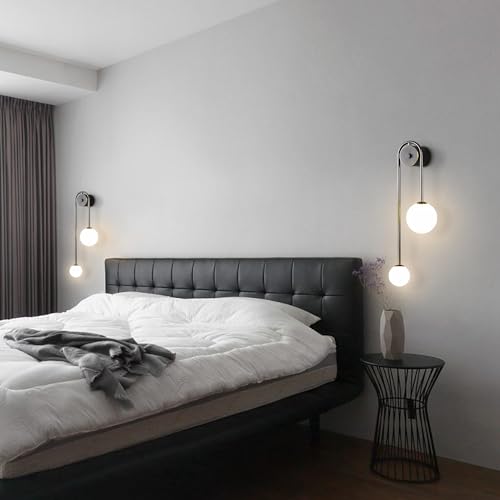 Modern Glass Globe Wall Light 2