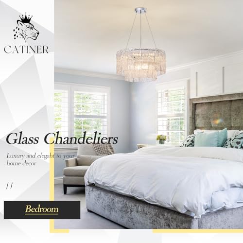 Modern 20" Crystal Glass Chandelier 7