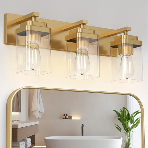 Brushed Gold Bathroom Light Fixtures