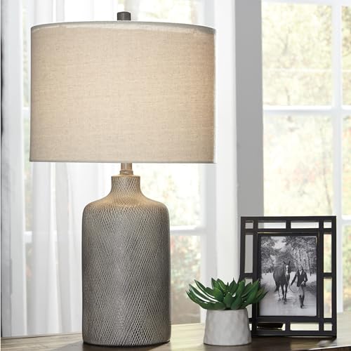 Linus 24.5" Ceramic Bedside Table Lamp