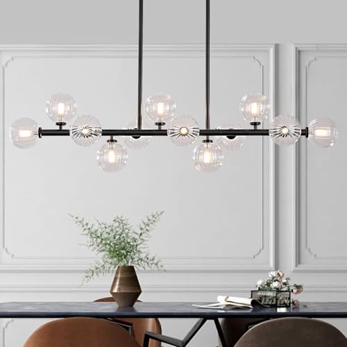 50 Inch Large Glass Globe Sputnik Chandelier