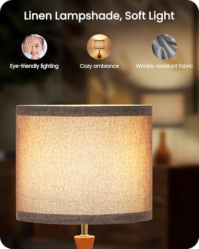Gray Table Lamp