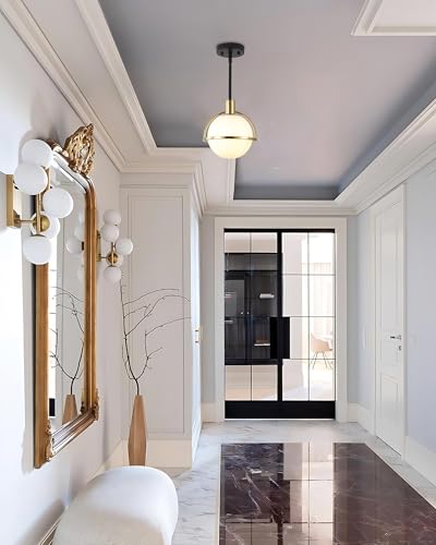 Modern Mid Century Globe Pendant Light