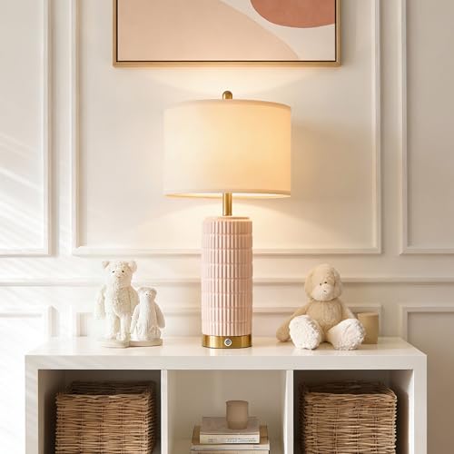25'' Table Lamps Set of 2 for Bedroom with 3 (2 Count)