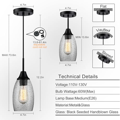 Mini Glass Pendant Light