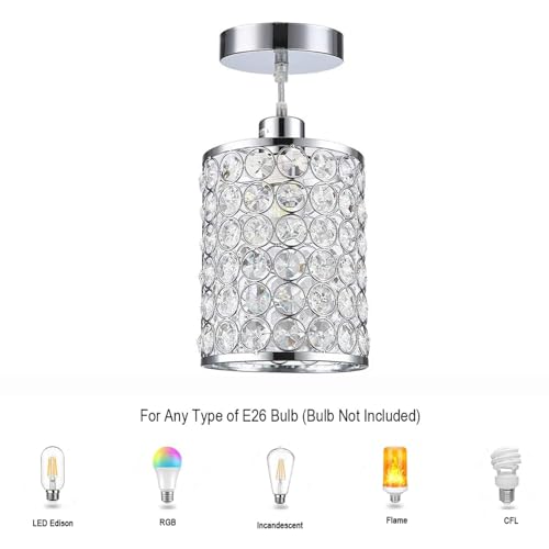 3 Pack Crystal Pendant Light (3 Count)