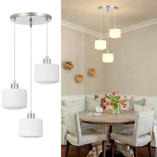 Brushed Nickel Dining Room Chandelier Light Fixture