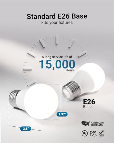 Sunco 10 Pack A15 LED Light Bulb (10 Count)