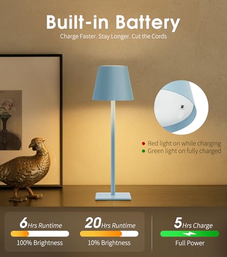 3 Pack Cordless Table Lamp