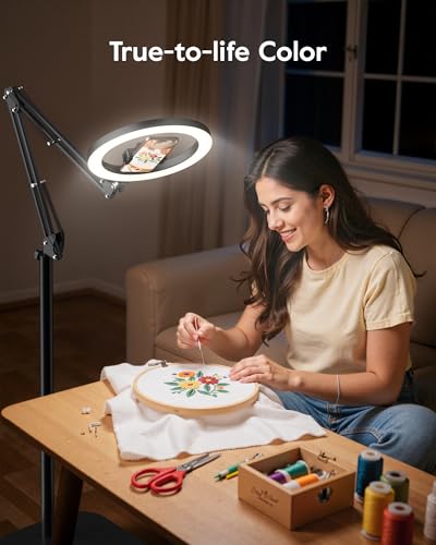 Ring Light with Stand & Lockable Wheels