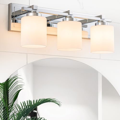 Modern Bathroom Light Fixtures Over Mirror