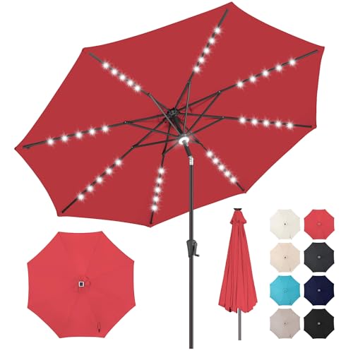 Solar Patio Umbrella with Centre Light