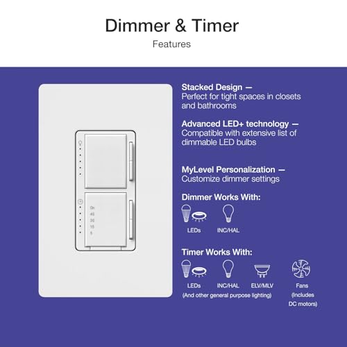 Maestro LED+ Dual Dimmer and Timer Switch