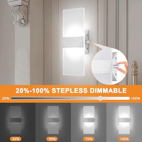 Dimmable Modern LED Wall Light with Switch