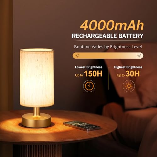 Cordless Table Lamp Rechargeable Small