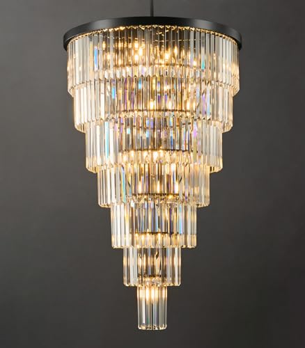 Crystal High Ceiling Chandelier Modern