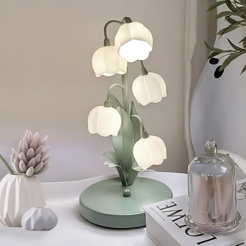 Green Flower Lamp for Home