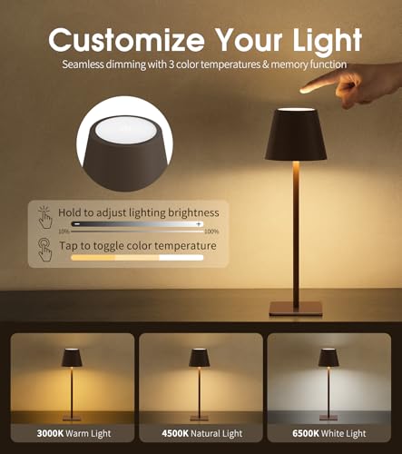 3 Pack Cordless Table Lamp (3 Count)