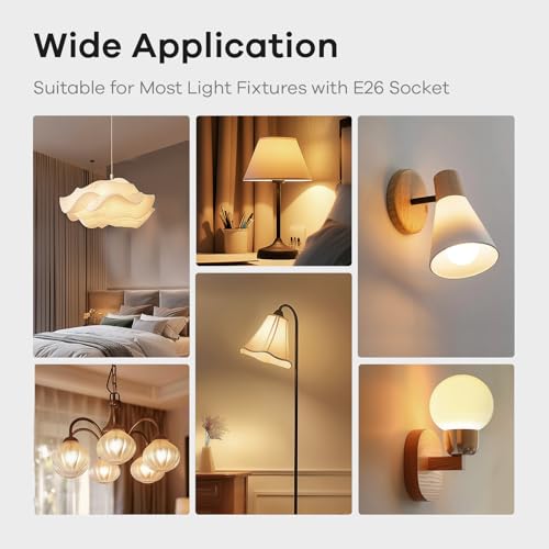 A19 LED Light Bulbs Dimmable (6 Count)
