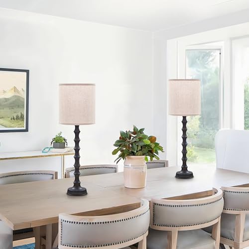 30.5" Rustic Buffet Table Lamps for Living Room Set of 2 (2 Count)