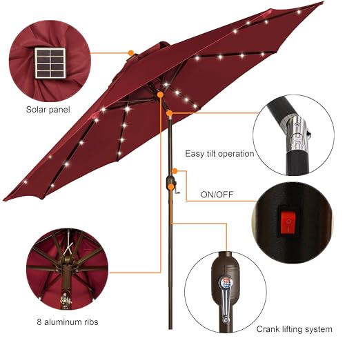 9 ft Solar Umbrella