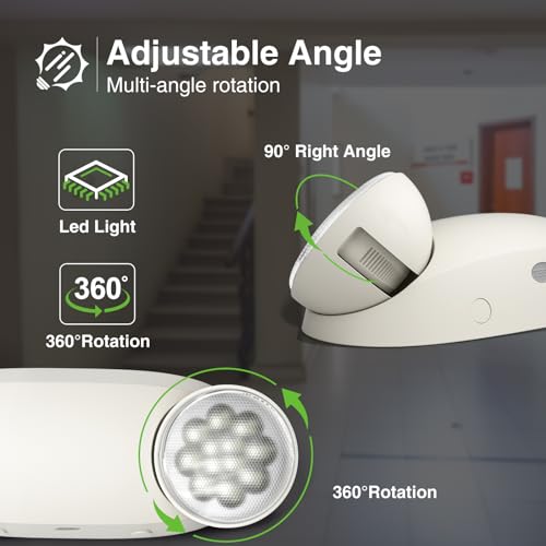 6 Pack Emergency Lights for Business (6 Count6)